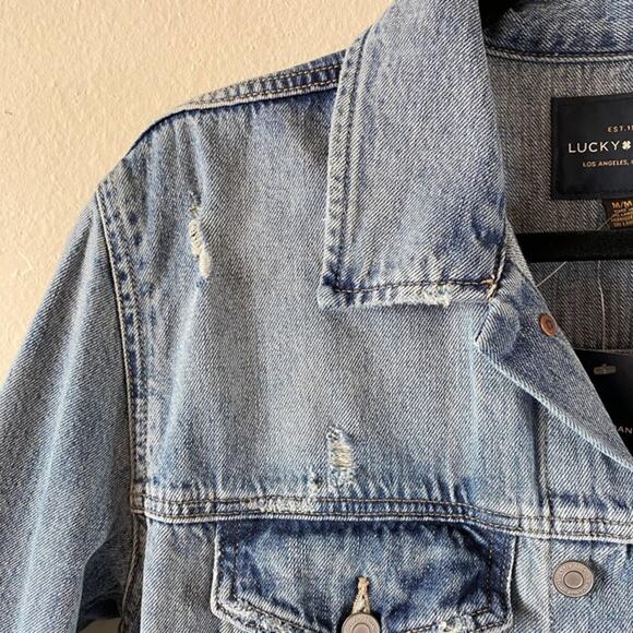 Lucky Brand blue jean jacket size medium NWT - Picture 7 of 10
